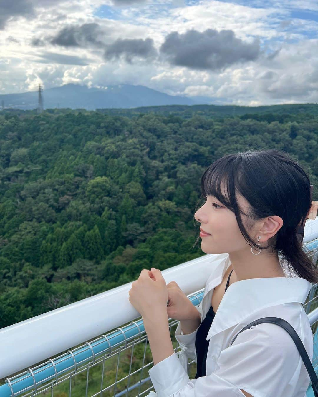 栗田桃花さんのインスタグラム写真 - (栗田桃花Instagram)「三島スカイウォーク☁️ #三島スカイウォーク #mishimaskywalk」9月11日 21時44分 - kurimomo330