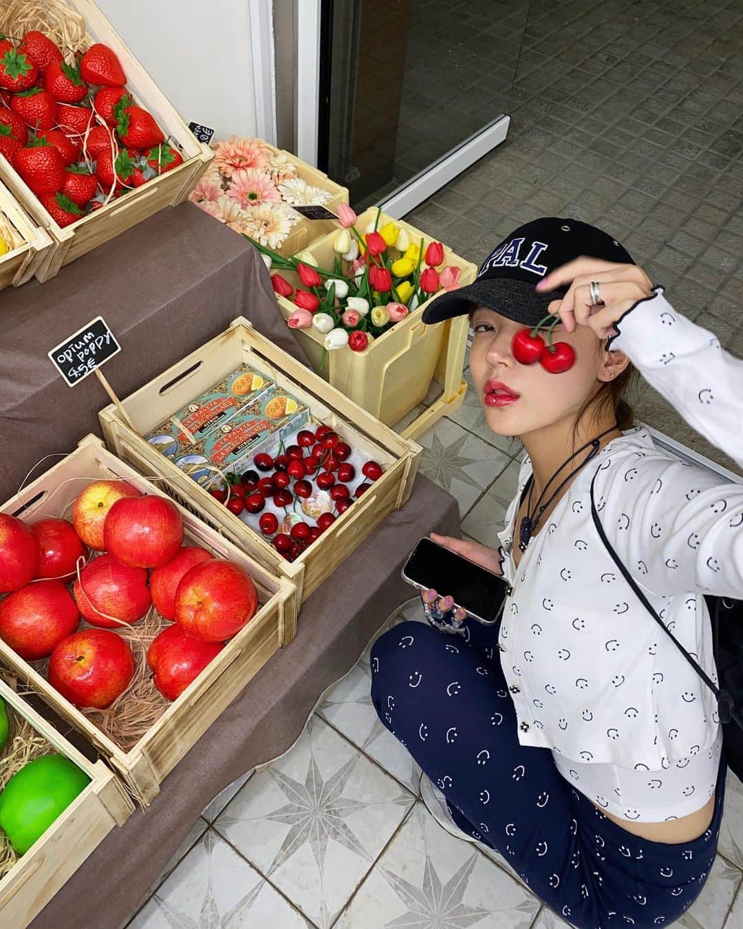 のインスタグラム：「🍒」