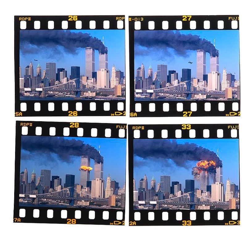 Robert Clarkさんのインスタグラム写真 - (Robert ClarkInstagram)「At this moment 9:03 am, 22 years ago I watched and shoot in horror as United Flight 197 slammed into the South Tower if the World Trade Center. 2,977 souls were lost that day hopefully to never be forgotten. I I call the four picture series “Watching the World Change”, which seems more appropriate the further we get from the events of that day. September 10th 2001 seems innocent & a long time ago.」9月11日 22時03分 - robertclarkphoto