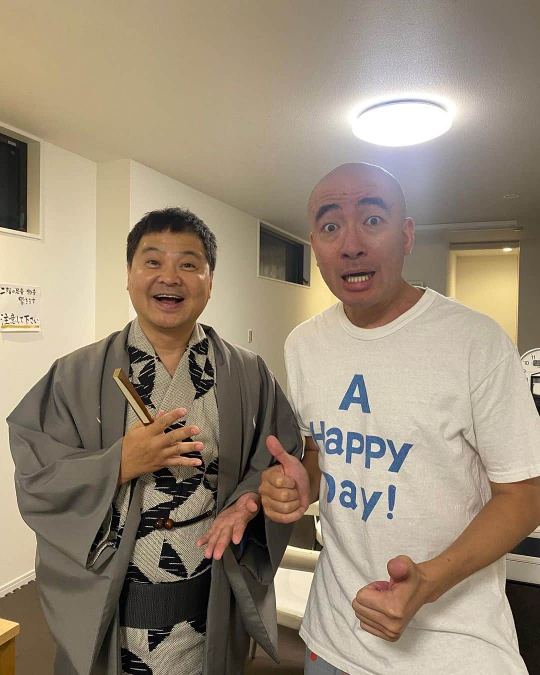 月亭方正さんのインスタグラム写真 - (月亭方正Instagram)「光で雀太さん見えにくい 面白い人ですなぁ」9月11日 22時44分 - houhouhouhou21