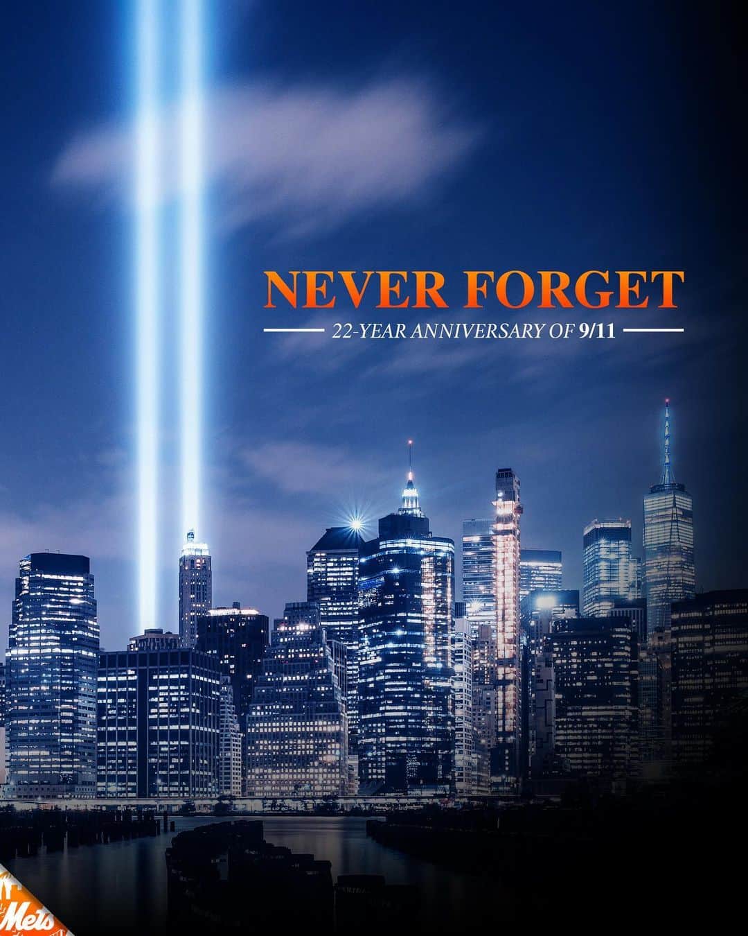ニューヨーク・メッツさんのインスタグラム写真 - (ニューヨーク・メッツInstagram)「We will #NeverForget.」9月11日 22時58分 - mets