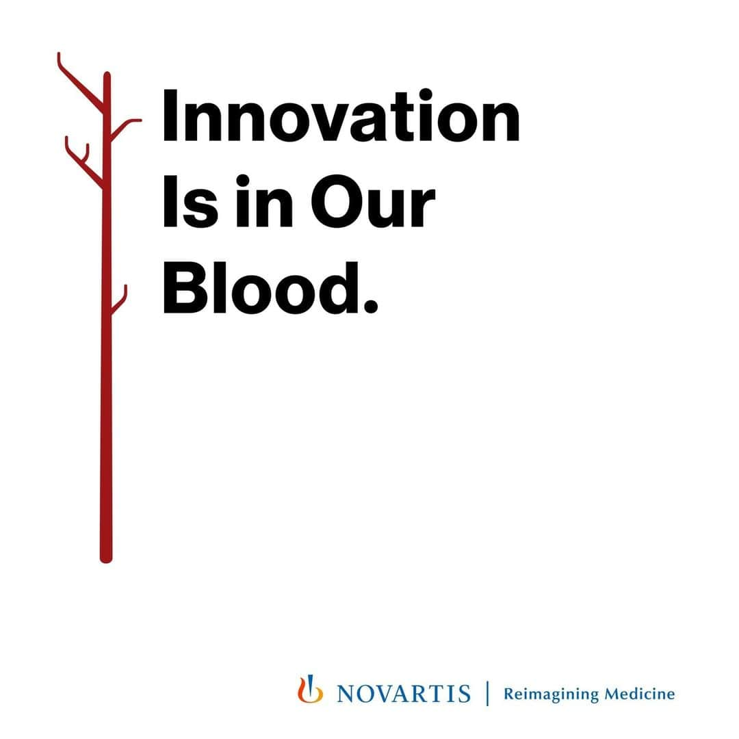 ノバルティスのインスタグラム：「For years, Novartis has reimagined what it means to live with blood cancers and serious blood disorders. #InnovationIsInOurBlood and our history in hematology inspire us to continue innovating in the lab, pursuing discoveries that make meaningful differences in patients' lives.  #BloodCancerAwarenessMonth」