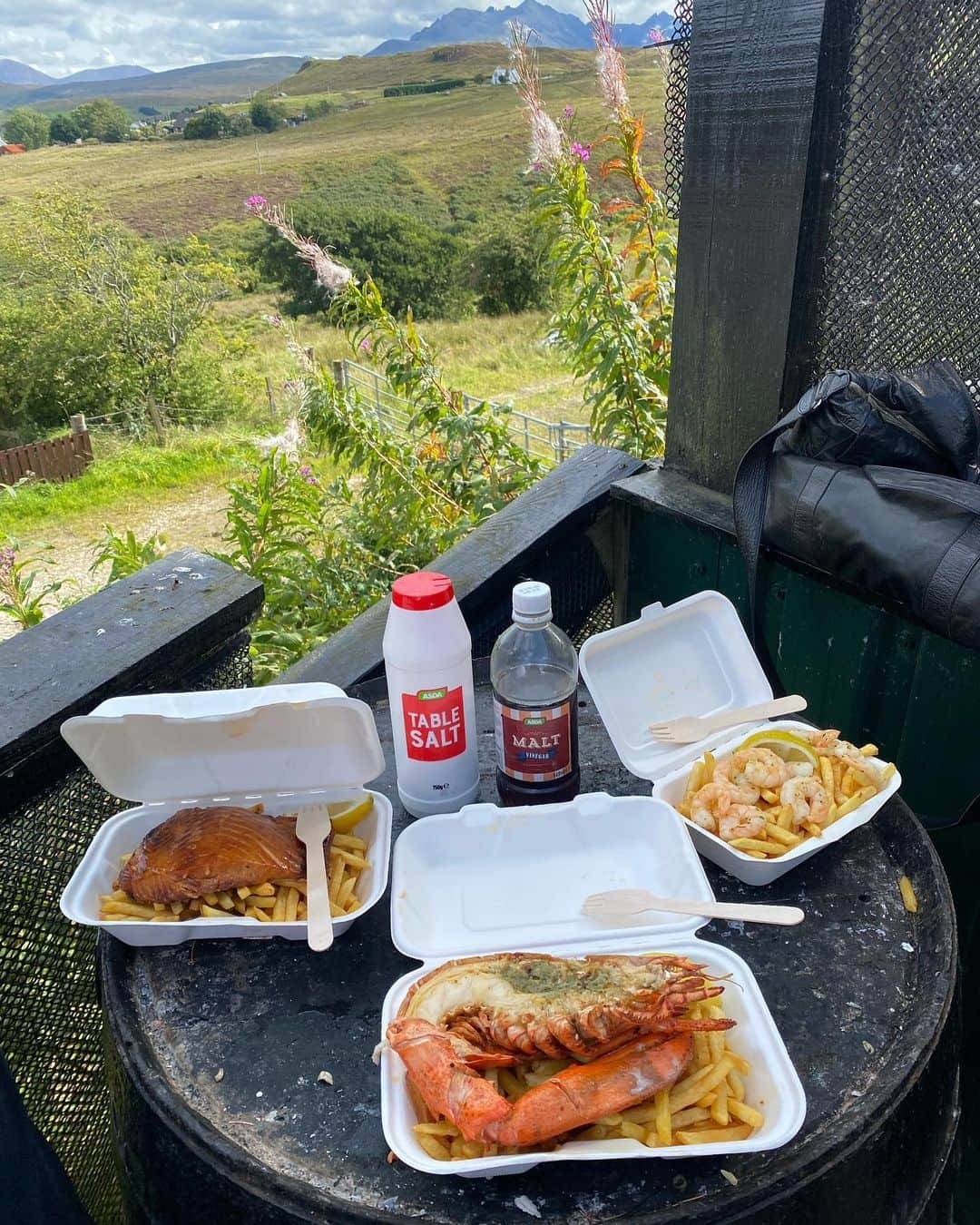 ナイジェラ・ローソンさんのインスタグラム写真 - (ナイジェラ・ローソンInstagram)「Lunches last week at @the_oyster_shed_skye: hot-smoked salmon and chips, lobster and chips, garlic prawns and chips; and a return visit for those magnificent oysters (pic 2). I’ve never had oysters that tasted as much of the sea as these! Normally, I prefer oysters just as they are, not even with a spritz of lemon, but the vinegary hot sauce here went so well with the intense saltiness of these oysters  #skye #isleofskye #isleofskyeofficial #scotland #oystershed #oystershedskye」9月11日 23時21分 - nigellalawson