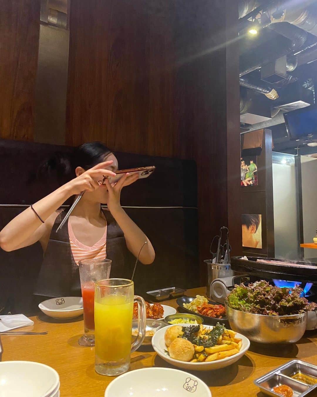 yuanのインスタグラム：「大好きな子と夏休み最後のご飯( 𓎩 𓌉𓇋 ‎)♡ 幸せ( ´˘` )」