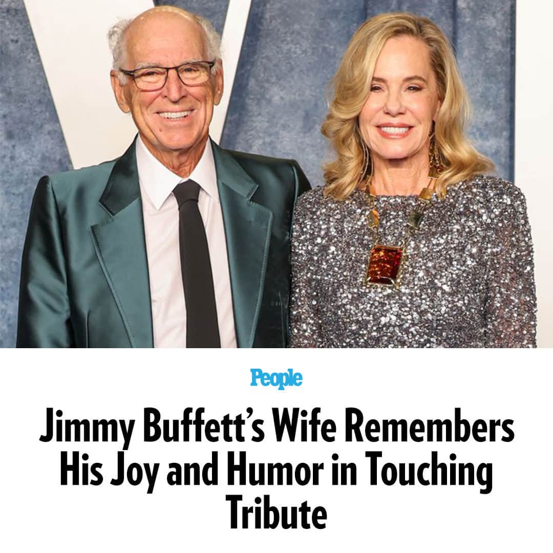 People Magazineさんのインスタグラム写真 - (People MagazineInstagram)「Jimmy Buffett is being celebrated by his wife Jane Slagsvol. The singer-songwriter’s spouse of 45 years shared a touching tribute, following his death on Sept. 1 aged 76.  "As Jimmy said a few months ago, ‘growing old is not for sissies,’ " Slagsvol wrote on Buffett’s website and social media alongside a photo of the couple together.   "These last few years have been unimaginably challenging for Jimmy and me, and we’re definitely not sissies."  Slagsvol went on to thank Buffett’s medical team for their "compassion" during his treatment for Merkel skin cancer, noting that they "gave him hope, even at the most hopeless moments" while treating him “at each stage of his illness.” Tap the link in bio to read the full tribute. 📷: Getty Images」9月12日 0時00分 - people