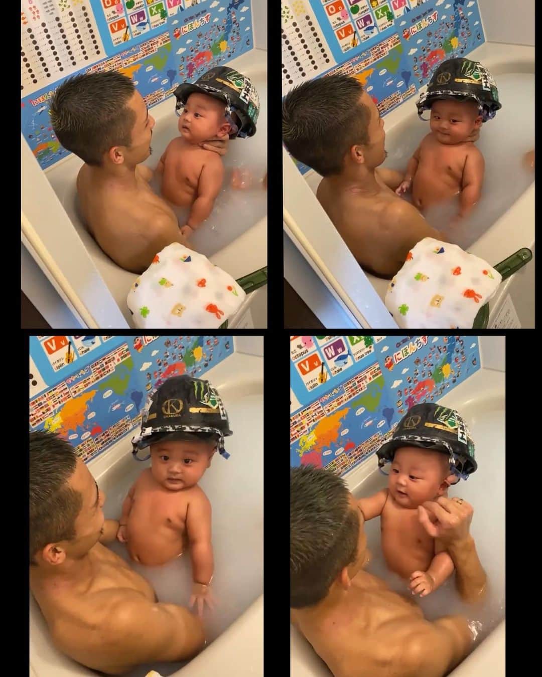 CHOCOのインスタグラム：「建築トントン⛑️  #ベビー#baby#6ヶ月 #現場仕事#建築探偵トントントン」