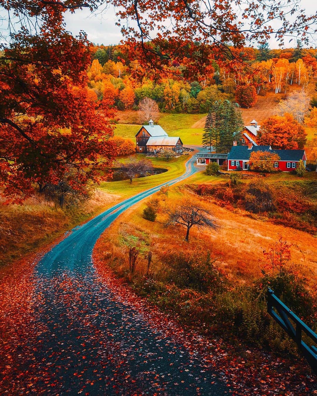 BEAUTIFUL DESTINATIONSさんのインスタグラム写真 - (BEAUTIFUL DESTINATIONSInstagram)「@gomzzzzzzzzzz captures New England's red-hued magic during the fall! 🍁 From fiery foliage in New Hampshire to quaint villages in Vermont and coastal charm in Maine - an autumn adventure awaits. 🇺🇸  📸 @gomzzzzzzzzzz 📍 New England, USA」9月12日 0時00分 - beautifuldestinations