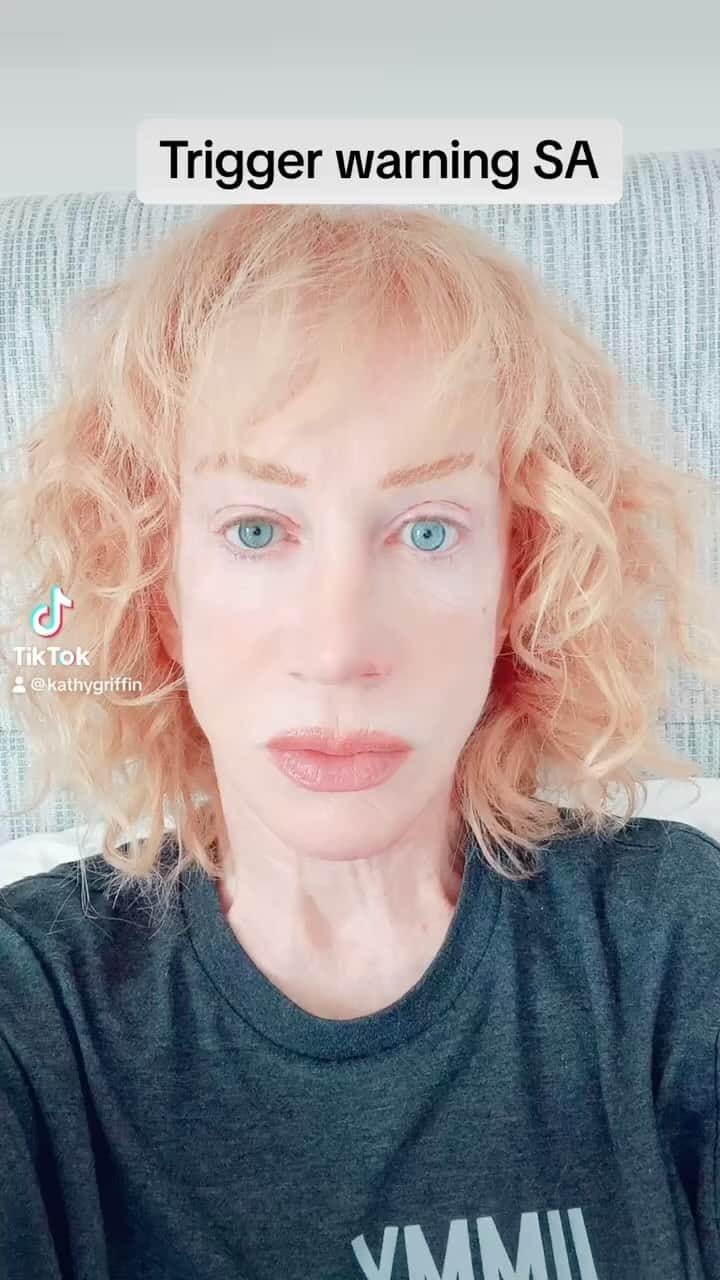 のインスタグラム：「Trigger Warning! SA! Wow, a hell of a lot of people are responding to this video on TikTok. So, I am putting it up here. This is extremely sensitive stuff. Let me know your thoughts. #SA #speakup #believevictims #believewomen #triggerwarning #kathygriffin」