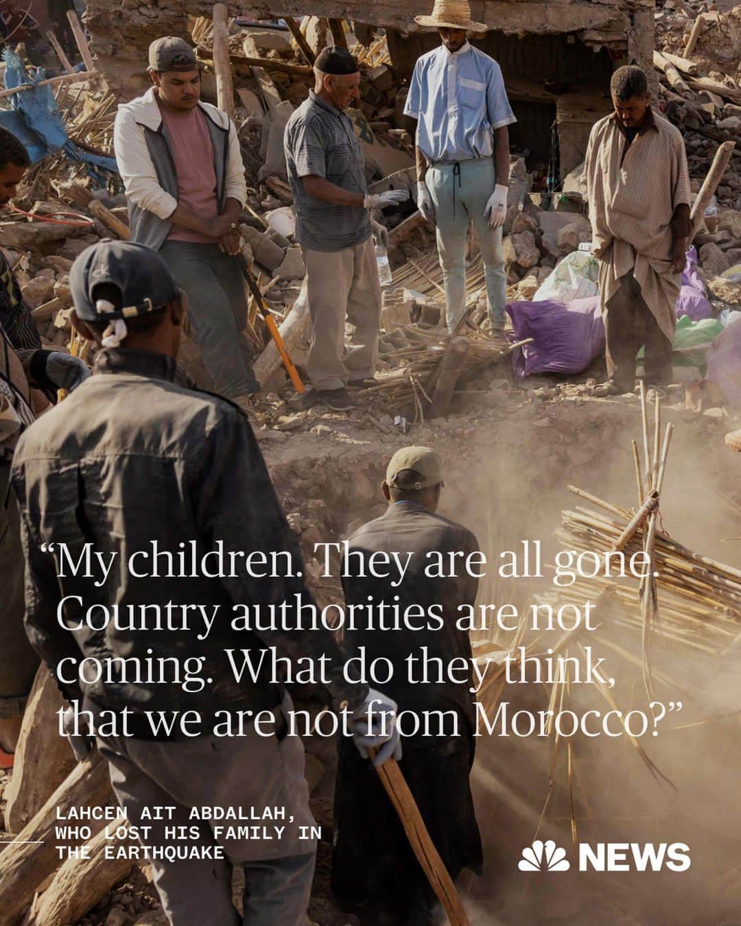 のインスタグラム：「Almost 2,500 people were killed and almost as many injured — at least 1,400 critically — in Friday night's magnitude-6.8 earthquake in the Moroccan High Atlas Mountains southwest of Marrakech.  A desperate search for survivors continues, as armed forces and international aid teams fight through rubble and devastation to reach remote mountain areas.  The United Nations estimates 300,000 people across the region have been affected — many slept outside for a third consecutive night.  Get live updates at the link in bio.  📷️ Fadel Senna / @afpphoto - @gettyimages Mosa'ab Elshamy / @apnews」