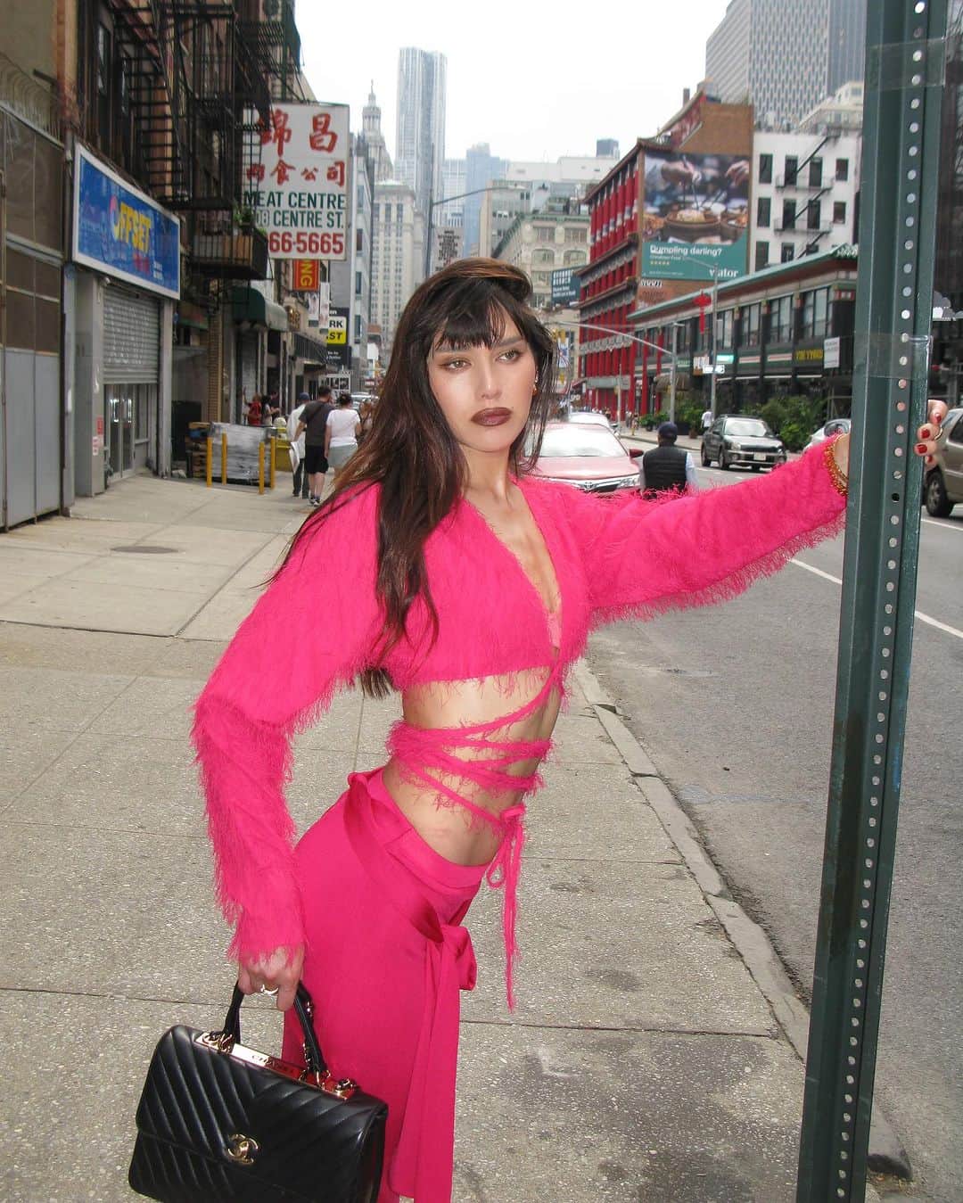 ナタリー・スアレスのインスタグラム：「My @lapointe show look. 💕🎀💞💖」