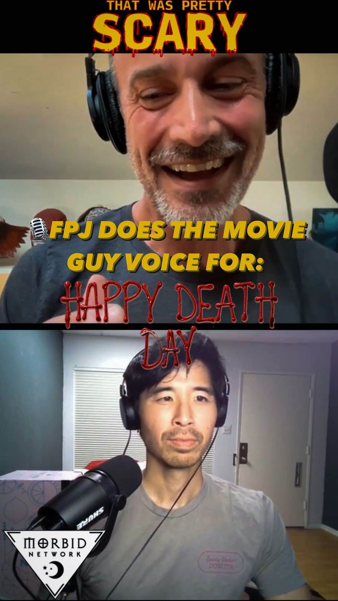 フレディ・プリンゼ・ジュニアのインスタグラム：「🎙️MOVIE GUY VOICE MONDAY!🎙️  Time to start off the week the only way we know how at TWPS…with FPJ’s Movie Guy Voice! This week FPJ & JLB are discussing @thechrislandon’s HAPPY DEATH DAY!! In this clip not only do we get a movie guy voice, we also get a bit of a LAKERS sidequest that we hope Laker Nation and @jeaniebuss can enjoy! FULL EPISODE AVAILABLE ON WEDNESDAY! Stay scary, friends! . . . . . #thatwasprettyscary #twps #horror #podcast #morbid #wondery #happydeathday #blumhouse #groundhogday #film #movie #lakers #lakergirls #lawrencetanter #movieguyvoice」