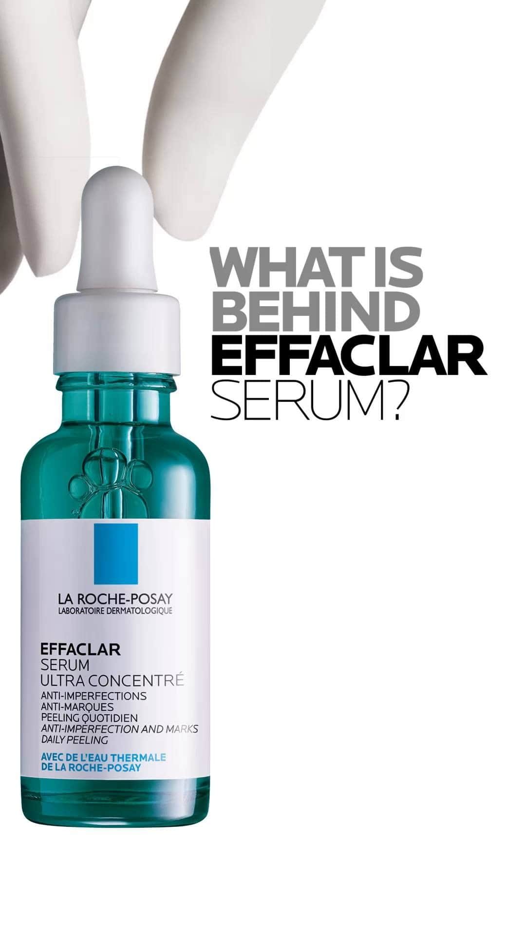 La Roche-Posayのインスタグラム：「Looking to improve the appearance of your skin? Stop scrolling! Each of the unique active ingredients in the Effaclar Serum has their own benefits, but when combined, they work in synergy to change your skin for the better!   1️⃣ Salicylic acid penetrates deep into skin to unclog pores helping decrease blemishes. 2️⃣ Glycolic acid helps removes dead skin cells for a  smoother texture and a more even skin tone. 3️⃣ Lipo-Hydroxy acid (LHA) micro-exfoliating effect helps activate skin renewal  for a smoother complexion.   All languages spoken here! Feel free to talk to us at anytime. #larocheposay #effaclar #blemishes #acneproneskin #sensitiveskin Global official page from La Roche-Posay, France.」