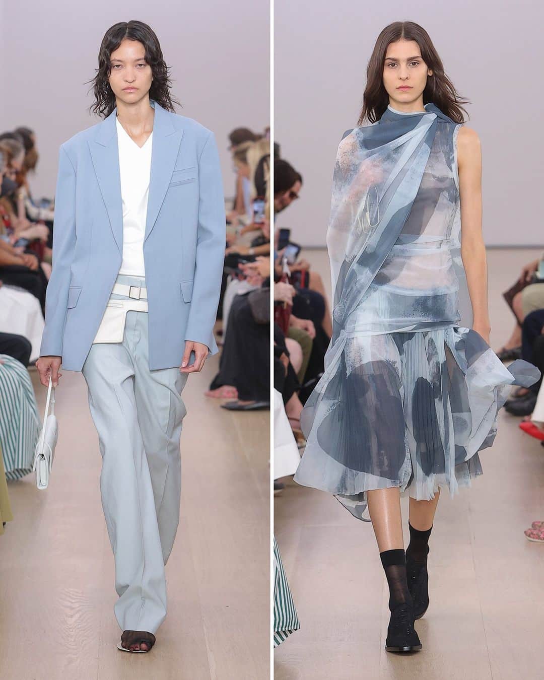 New York Times Fashionさんのインスタグラム写真 - (New York Times FashionInstagram)「As New York Fashion Week began, designers told a story about the city as a place of chaos, movement and dreams, writes The New York Times’s chief fashion critic, @vvfriedman.  At the @eckhaus_latta show, models in transparent organza rode up and down the escalators of Rockefeller Center. The 10th-anniversary @coach show, held at the New York Public Library, featured filmy chiffon slip dresses and shredded striped knits that the brand’s designer, Stuart Vevers, said were an exploration of New York style archetypes. The @ralphlauren show, which included lacy denim, jewel-tone harem pants, lamé and fringe, was also city-centric.  Read about the hits and misses of New York Fashion Week so far at the link in bio. Photos by @amirbangs; @isidore_montag/BFA Images; Ralph Lauren; @_janekim; @m_voelkel; @paolo_lanzi_photographer; Go Runway; MONIC; @hannatveite」9月12日 4時25分 - nytstyle