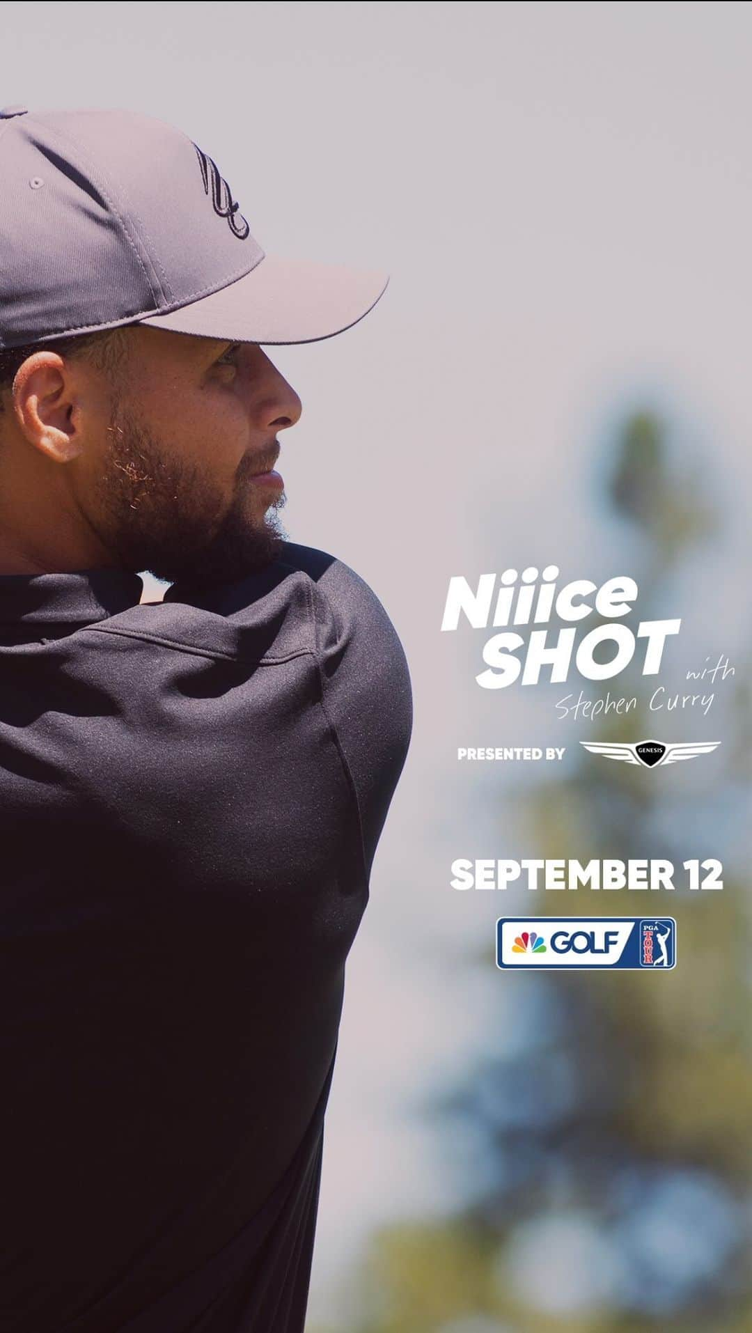 アンドレ・イグダーラのインスタグラム：「Join me on 9/12 at 9pm ET for episode one of @niiiceshotworld With @stephencurry30, on @golfchannel, and streaming next day on @peacock.」