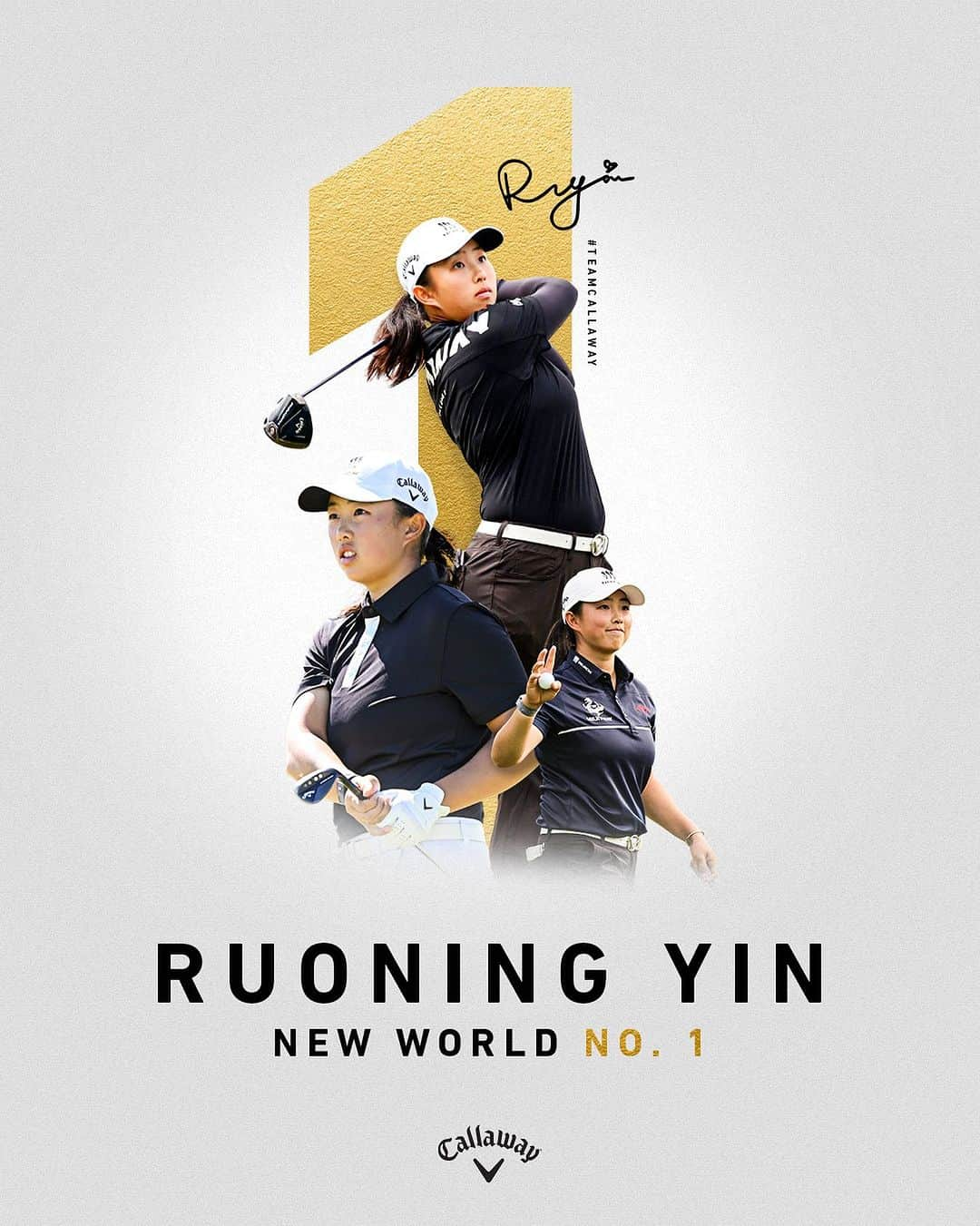 ジョン・ラームのインスタグラム：「WORLD #1🔥  What a year it’s been for @ruoningyin1. She came into 2023 ranked #101 in the world and has soared to the top spot 📈」