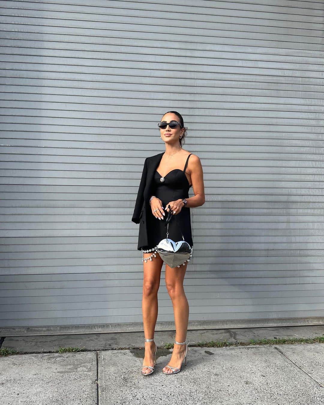 Tamara Kalinicのインスタグラム：「Putting cute dresses on is my AREA of expertise. On my way to @area of course #nyfw」