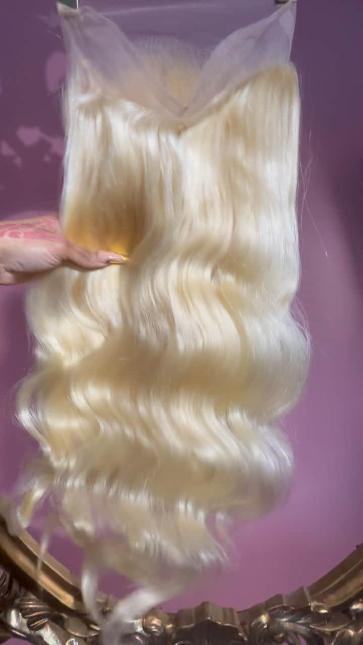 ブラック・チャイナのインスタグラム：「613 HD Full LACE BODY WAVE @hearts.pure.brand www.HeartsPure.com」