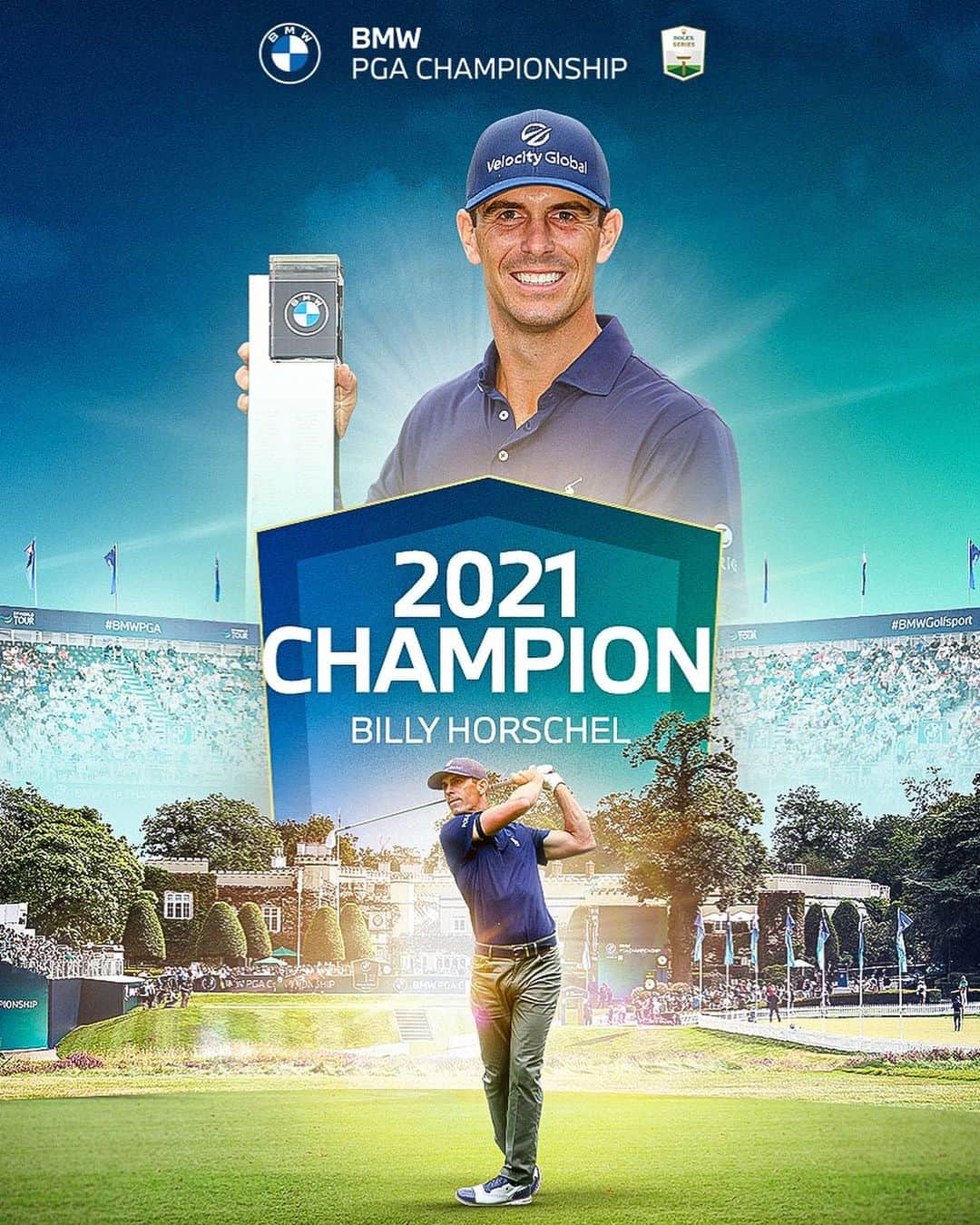 ビリー・ホースケルさんのインスタグラム写真 - (ビリー・ホースケルInstagram)「⏮️🏆 | @billyho_golf put on a show, in 2021! 🇺🇸  #BMWPGA #RolexSeries」9月12日 6時12分 - billyho_golf