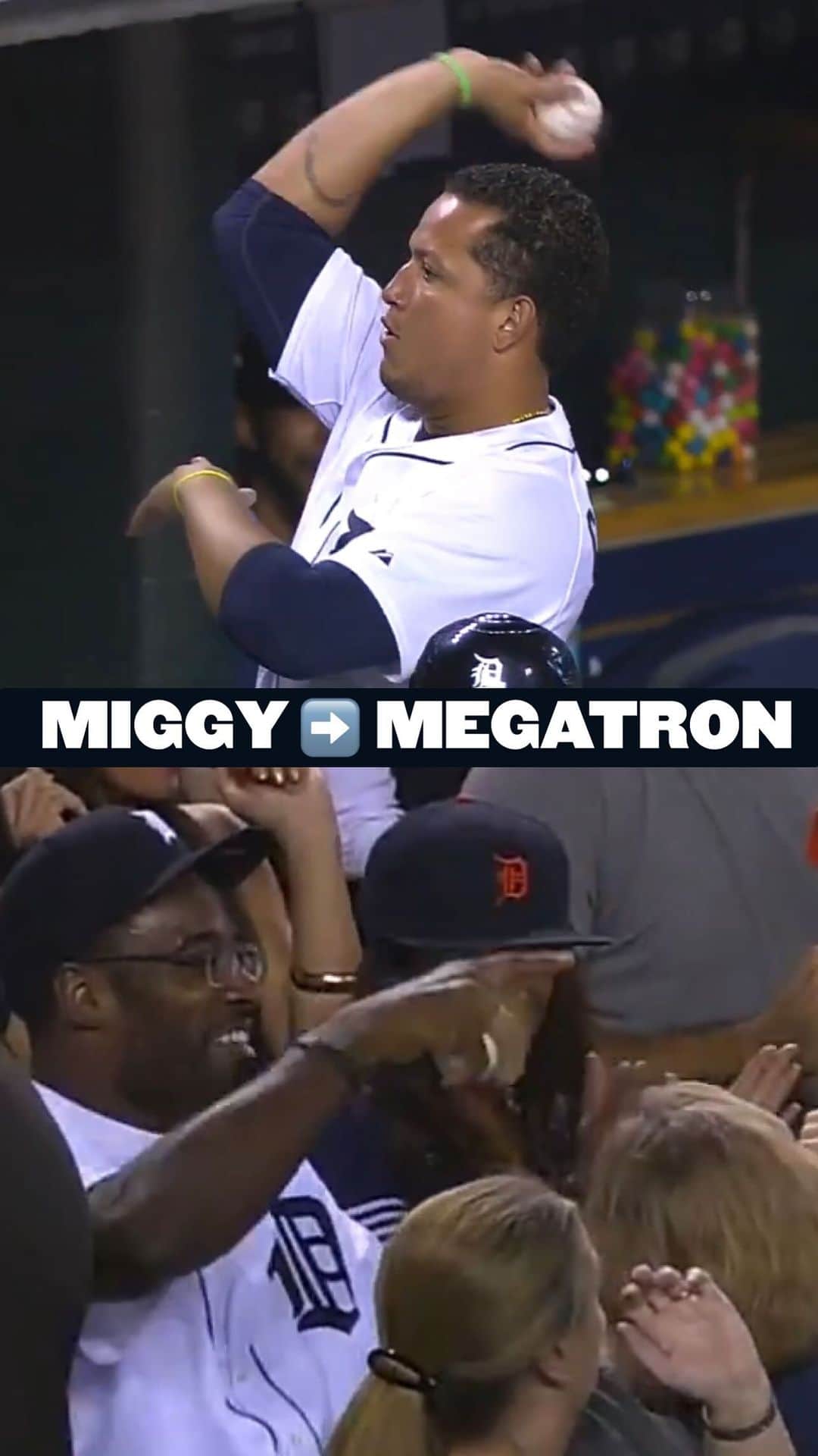 カルビン・ジョンソンのインスタグラム：「That time @miggy24 threw a TD to @megatron 🎯 #MiggyMondays」