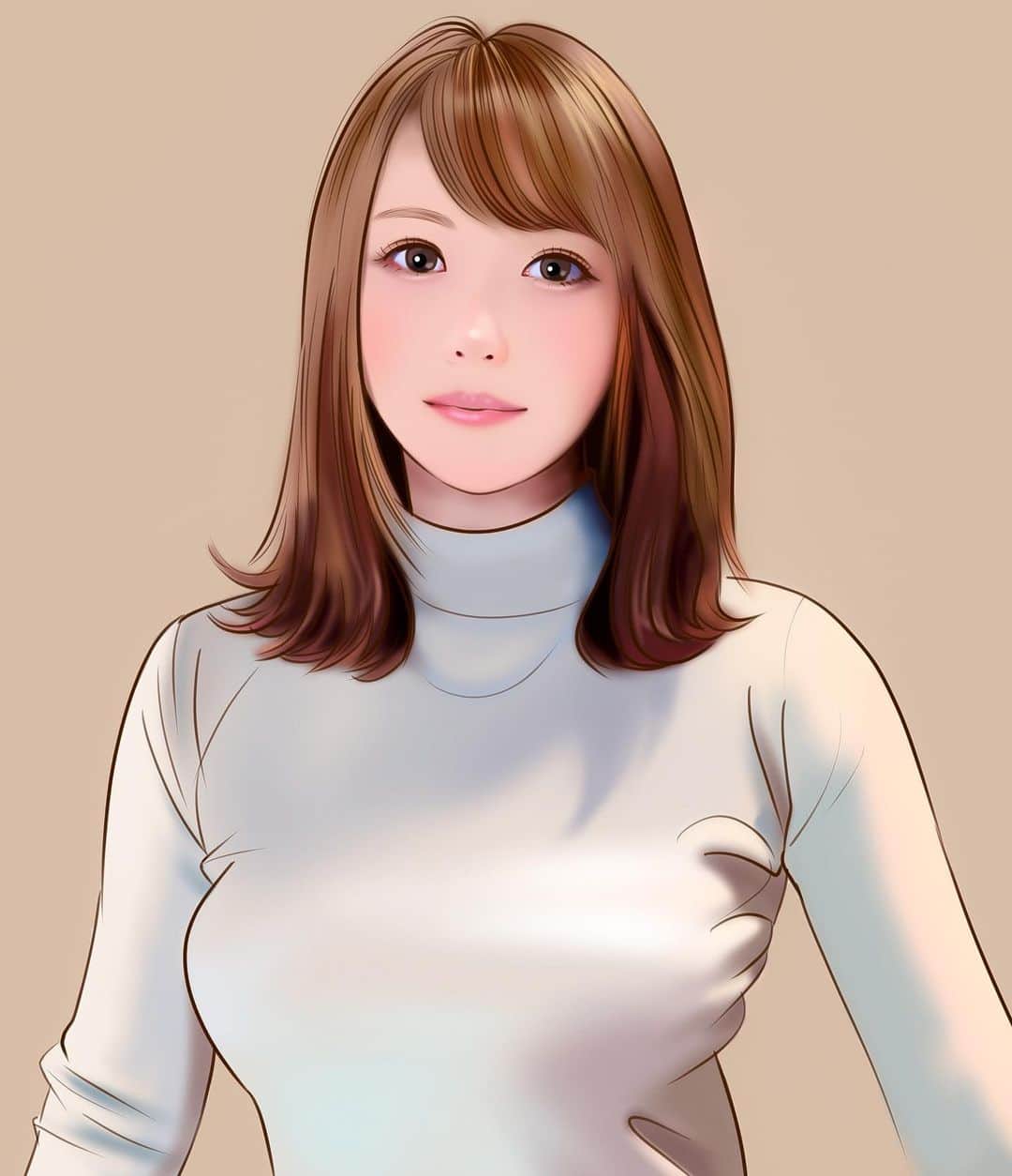 のインスタグラム：「『れちゃんさん』  #イラスト #イラストレーション #テイックトッカー #コスプレイヤー #れちゃん #illustration #portrait #art #drawing #TikToker #cosplayer #rechan」