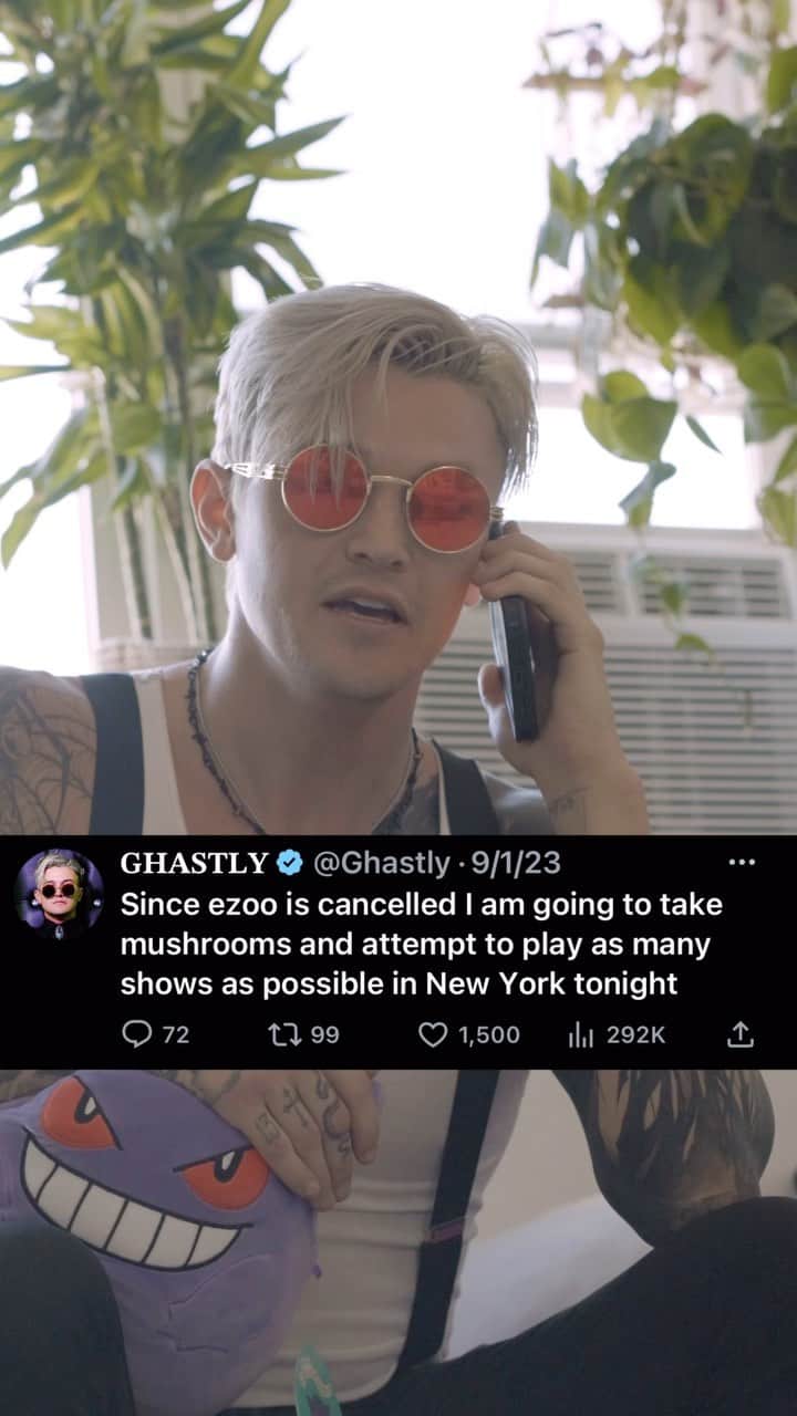 Ghastlyのインスタグラム：「This might be the most hectic thing I’ve ever done 😂😂 🎥: @conor_crow」
