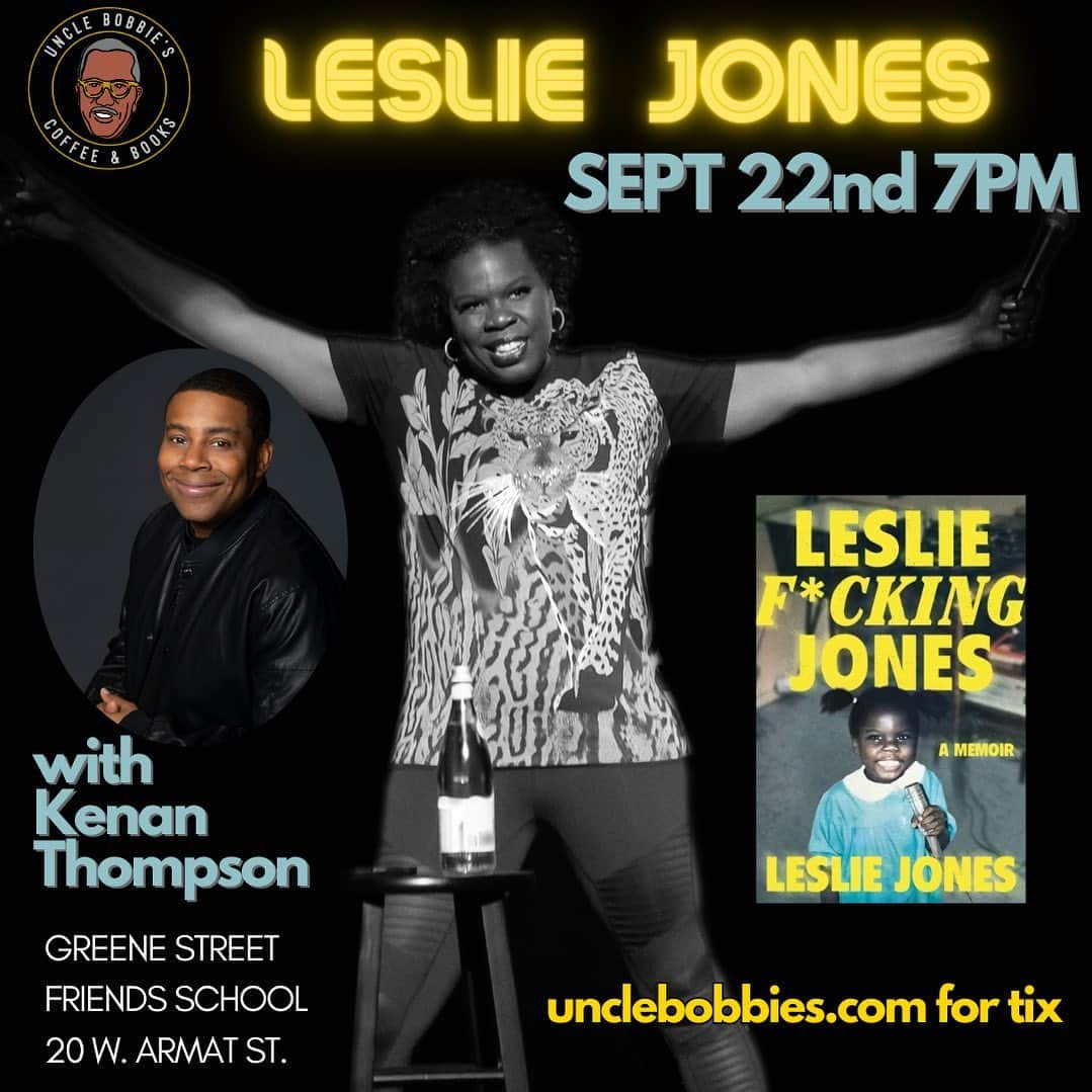 レスリー・ジョーンズさんのインスタグラム写真 - (レスリー・ジョーンズInstagram)「Join me at @unclebobbies on Sept. 22 where I’ll be in conversation with my good friend @kenanthompson talking about my new book. Link in bio for tickets.  #lesliefckingjones #iamlesliejones #booktour」9月12日 9時03分 - lesdogggg