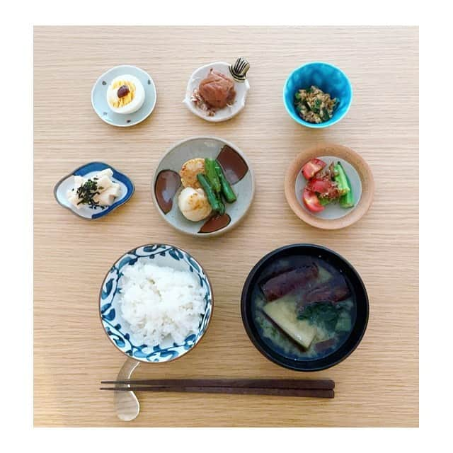 船曳ひろみさんのインスタグラム写真 - (船曳ひろみInstagram)「ohayo〜 いつかの朝ごはん  #Piごはん🍴　#おうちごはん」9月12日 10時02分 - hiromi_funabiki