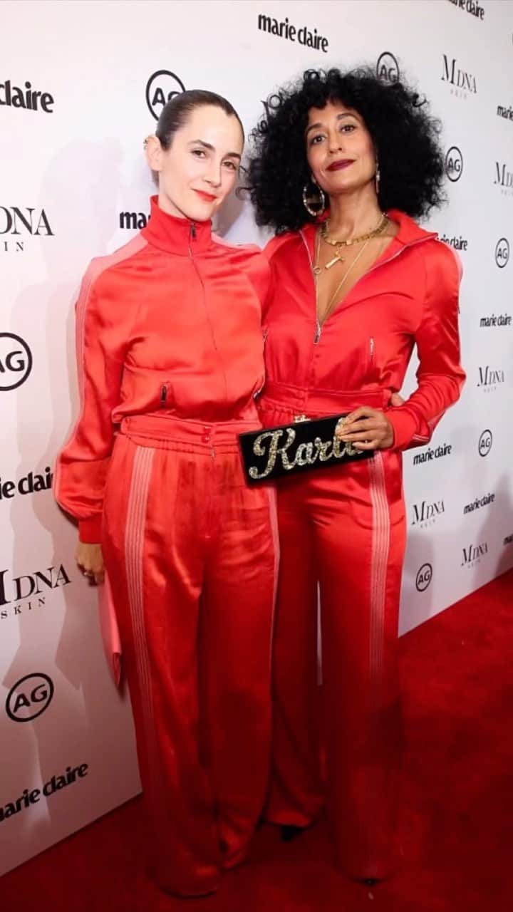 トレーシー・エリス・ロスのインスタグラム：「In honor of @karlawelchstylist’s birthday today, here’s just a whisper of the fashion fun we’ve had together over the years!  There’s soooo much more ☺️ HBD KW!」