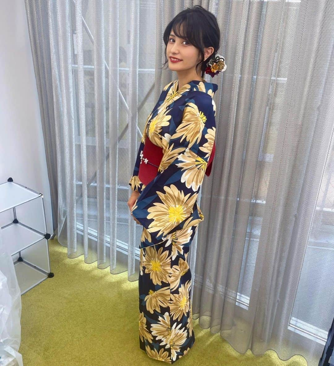 池谷実悠のインスタグラム：「なーつのおーわーりー🎵  今年は浴衣たくさんきました  #テレ東 #アナウンサー #浴衣」