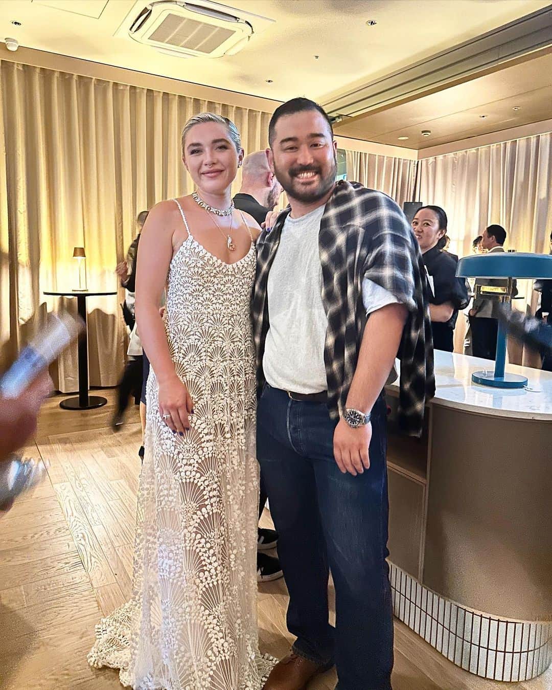 小泉智貴のインスタグラム：「@tiffanyandco Omotesando opening🩵 Thank you @florencepugh @majesticnyc1 @tobysebastian1 @shinkitsuda @risarisa_shimizu」