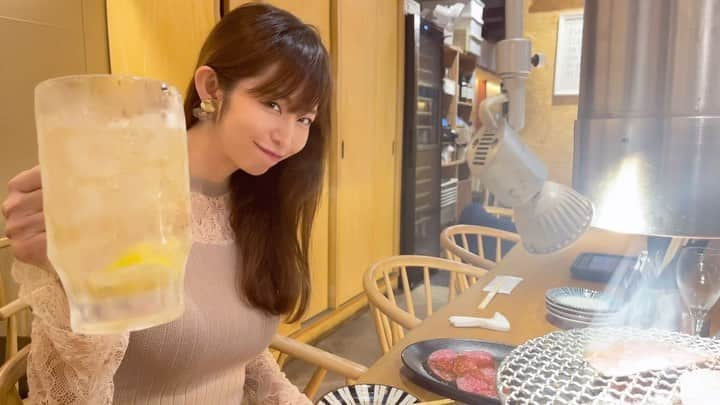 塩地美澄のインスタグラム：「メガハイボールを呑んだよ🍺 #塩地美澄」