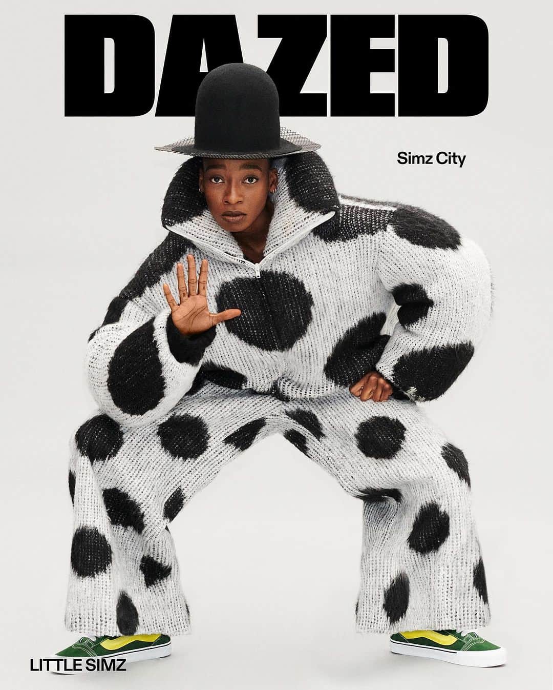 Dazed Magazineのインスタグラム：「Simz City📍A hip-hop star ‘cut with a different scissor’, @littlesimz lit new fires under British rap with her fourth album Sometimes I Might Be Introvert and its stripped-down successor, No Thank You. Drawing strength from her creative family to explore new chapters in print and on screen, the only question left to answer is: what version of herself will she be next?⁠ ⁠ Tap the link in bio to see more 🔗⁠ ⁠ Photography @jamie_morgan_photographer⁠ Styling @mirko_p⁠ Hair and make-up @amirahhaliyah_⁠ Nails @michelleclassnails⁠ Movement Director @manuloca_⁠ Production @theassociates_management⁠ ⁠ Text @jessebernard.wav⁠ ⁠ Editor-in-Chief @ibkamara⁠ Art Director @gareth_wrighton⁠ Editorial Director @kaci0n⁠ Fashion Director @imruh⁠ ⁠ #LittleSimz wears all clothes @marni, felt mesh hat @houseoffloraofficial, Knu Skool suede trainers @vans ⁠ ⁠ Taken from the autumn 2023 #BEYONDBORDERS issue of #Dazed」