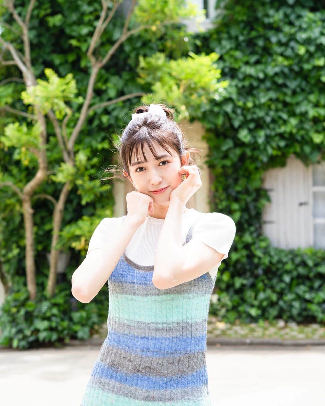 小泉遥香さんのインスタグラム写真 - (小泉遥香Instagram)「￤𝓫𝓵𝓾𝓮...🩵  残るに暑いと書いて残暑！ まさに残暑お見舞い申し上げます！  かき氷食べたい🍧  まだまだ熱中症には気をつけてね✋  ところで青い人、呼んだら来てくれるかな？笑  #青 #小泉遥香 #ボーダー  #idol#blue#fashion #ootd #photo」9月12日 14時23分 - haruka_koizumi_official