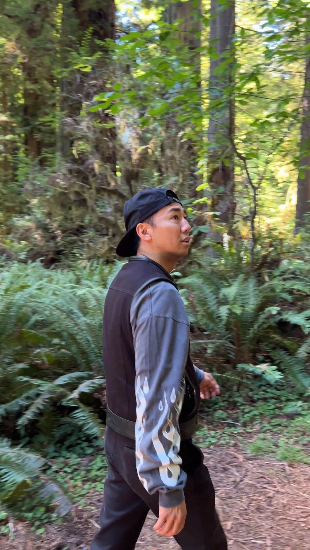 綾部祐二のインスタグラム：「I feel very short 🌲🌲🌲 @redwoodsnationalpark」