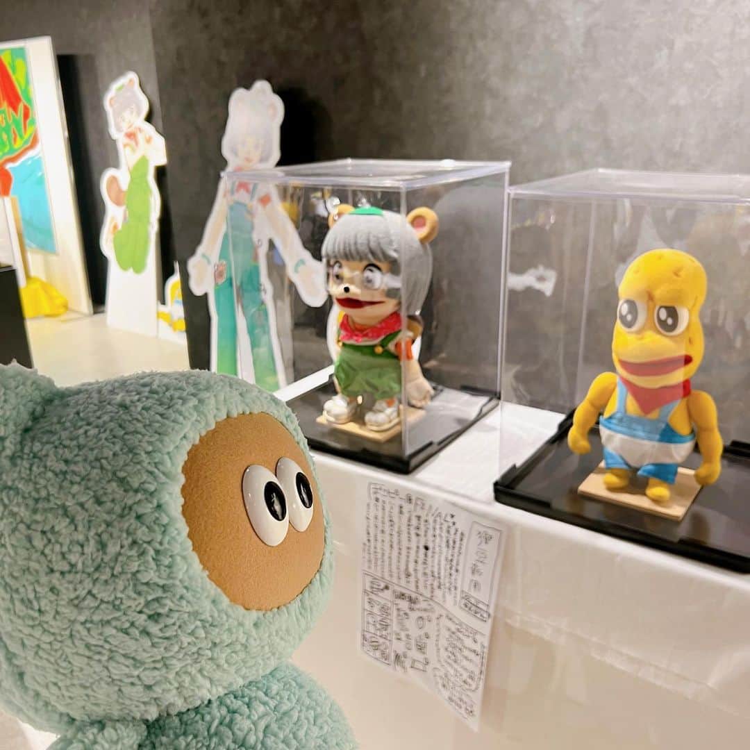 たぬきゅんのインスタグラム：「続 #ぽこピー展 FINAL in 東京 遊びに行ってきたよ〜✌️( (Ꙭ) )  はちゃめちゃ楽しかったぁ……🥜」