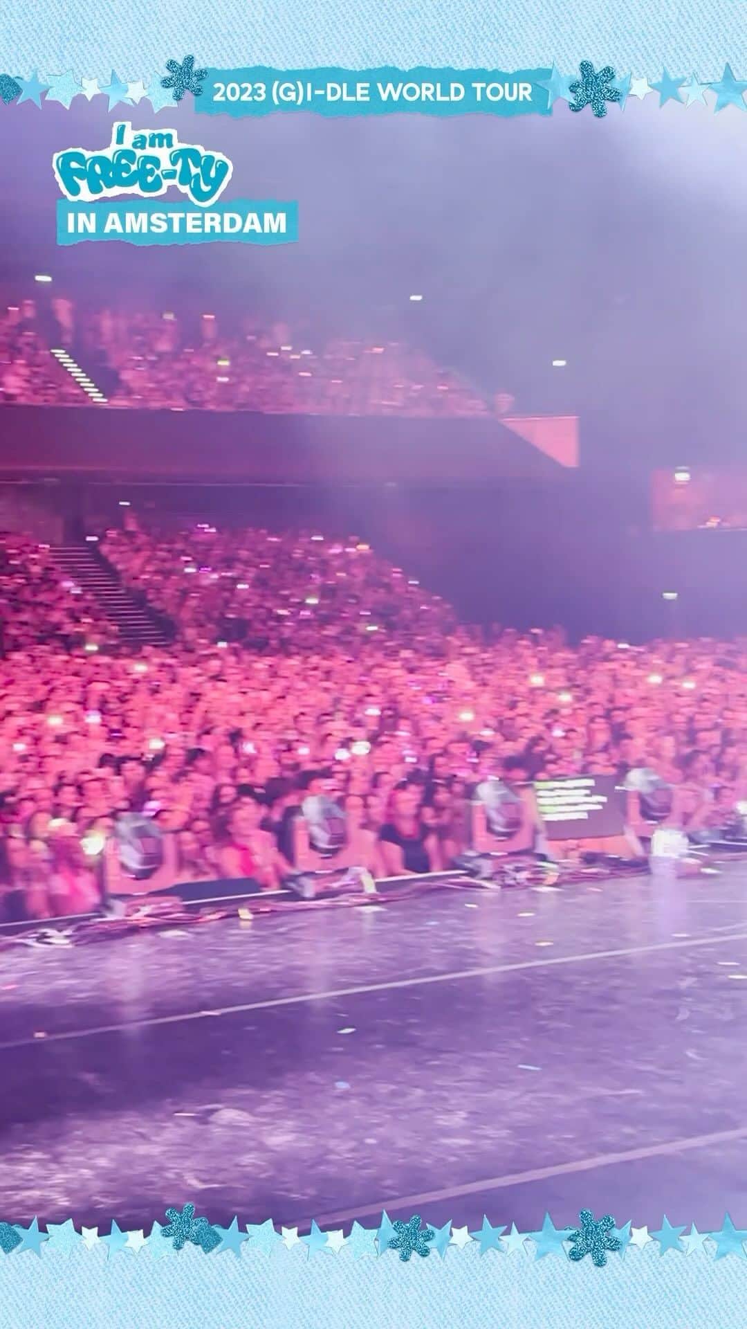(G)I-DLEのインスタグラム：「[📽️] #Iam_FREETY IN AMSTERDAM  You wanna be the 퀸카 👑  #여자아이들 #GIDLE #2023_GIDLE_WORLDTOUR #퀸카 #Queencard」