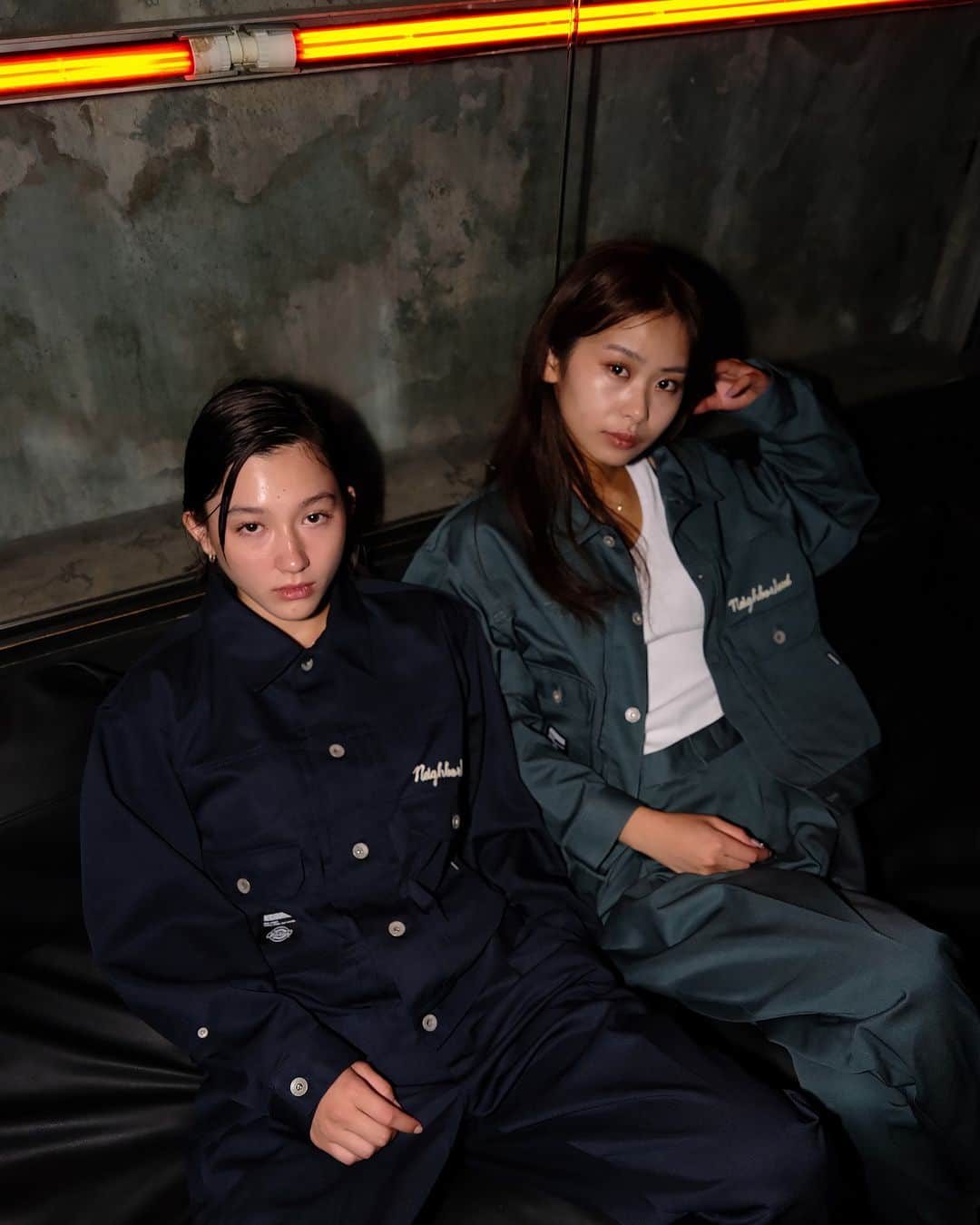 のインスタグラム：「NEIGHBORHOOD® | Dickies   9月16日（土） NEIGHBORHOOD 取り扱い店舗  9月19日（火） Dickies Japan公式オンラインストア 👉 dickies.jp  @neighborhood_official #neighborhood #nbhd #craftwithpride #dickies #ディッキーズ  Model: @nanami_keyes @_kaoruko___」