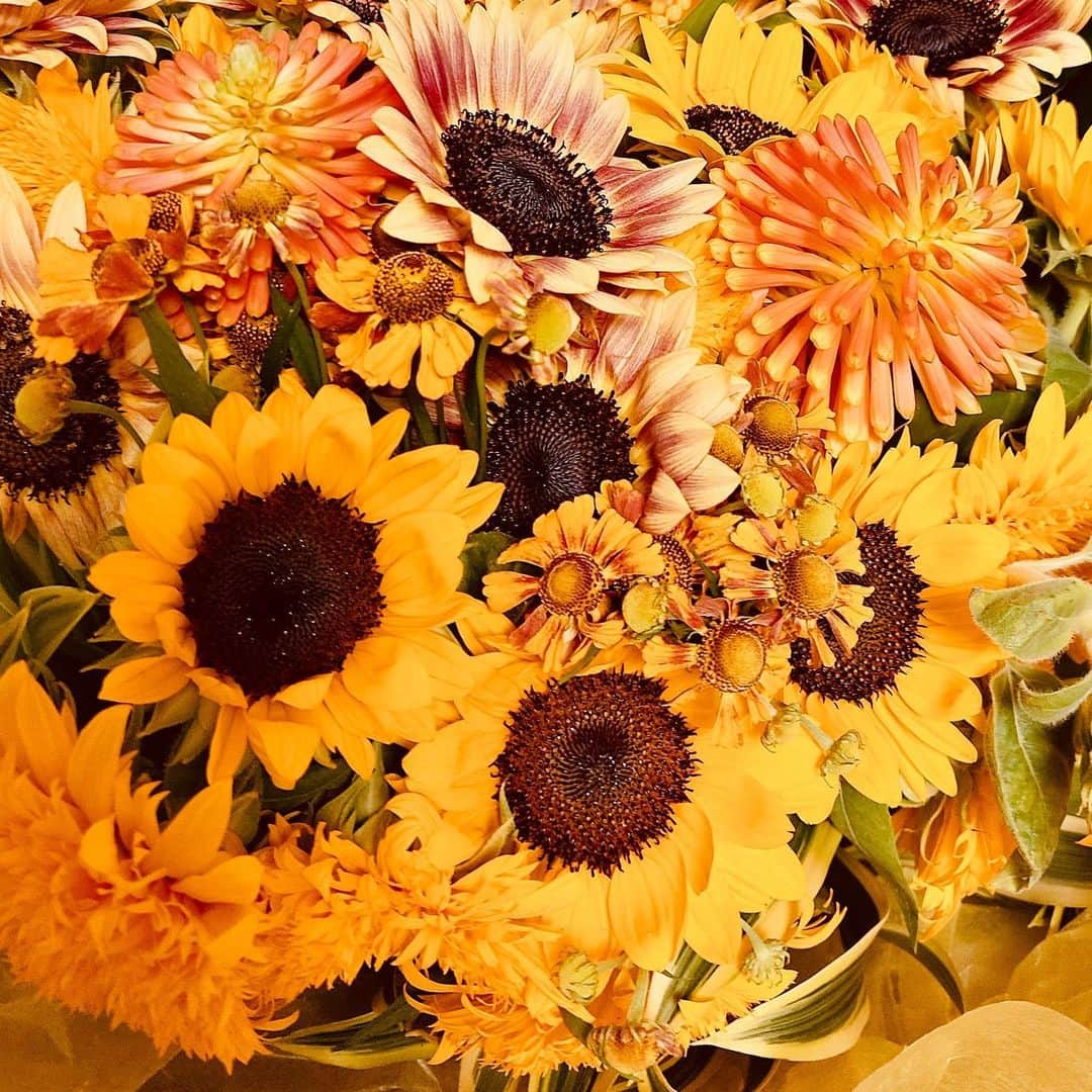 安田顕さんのインスタグラム写真 - (安田顕Instagram)「向日葵の花束をいただきました。 #ドラマ 『18/40』。今夜最終話。 お父さん役に感謝。  有栖に、この先も幸あれ。  #エイティーンフォーティー  #エイフォー #TBS」9月12日 18時43分 - yasu_da_ken