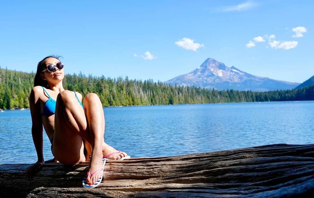 satoprimoさんのインスタグラム写真 - (satoprimoInstagram)「mt.hood × lost lake 🧚💚 feel the peace of nature  #lostlake #mthood #nature」9月12日 18時53分 - satoprimo