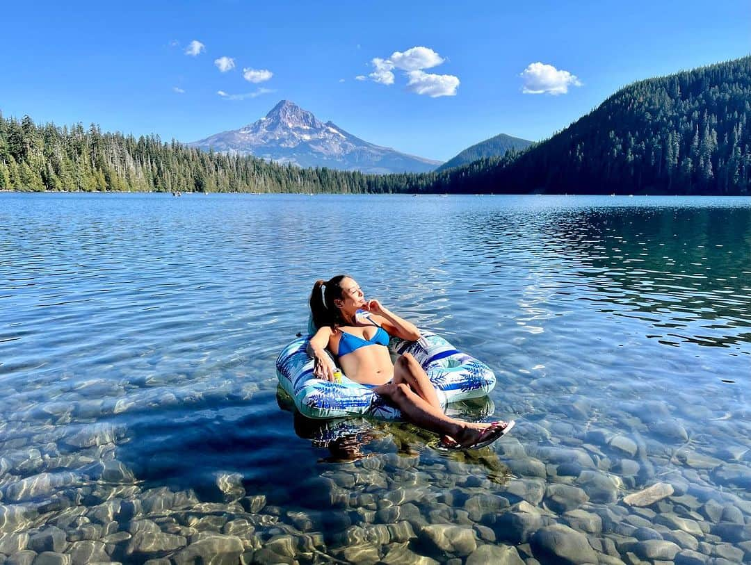 satoprimoさんのインスタグラム写真 - (satoprimoInstagram)「mt.hood × lost lake 🧚💚 feel the peace of nature  #lostlake #mthood #nature」9月12日 18時53分 - satoprimo