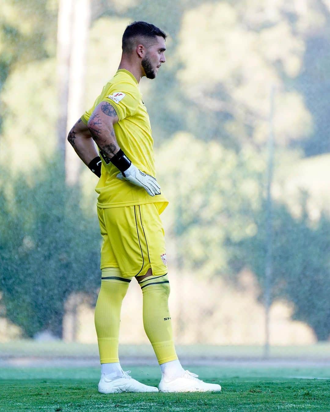 セビージャFCのインスタグラム：「📅 Hoy, 1⃣2⃣ de septiembre, cumple años nuestro guardameta @_matiasarbol 🧤  ¡Muchas felicidades, Matías! 🥳  #WeareSevilla #NuncaTeRindas #happybirthday #sevillafc #sevilla」