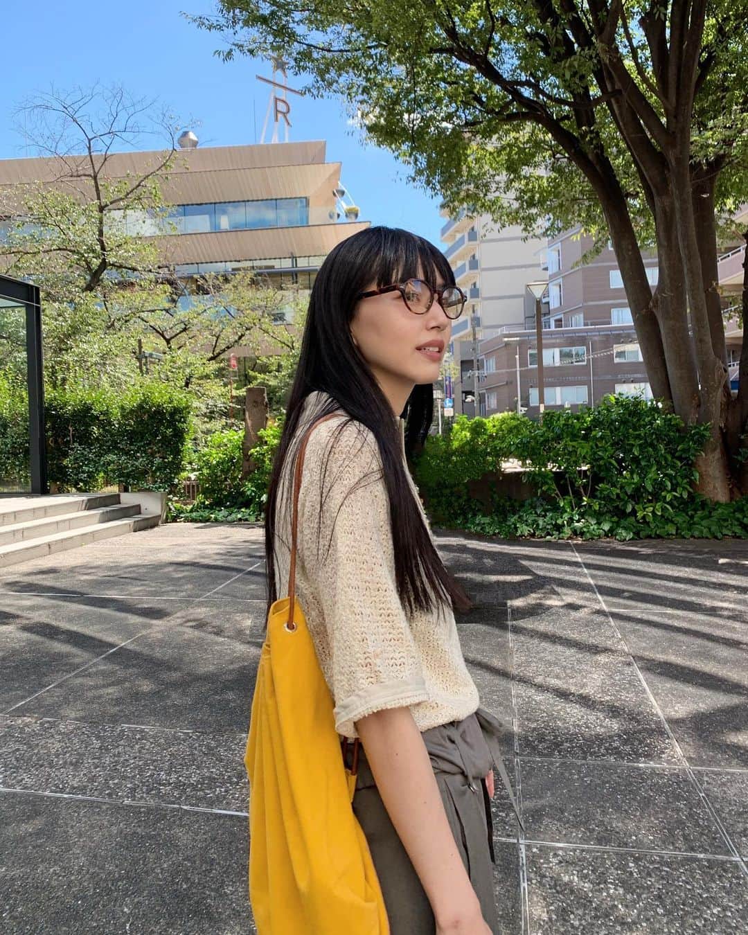 Shiho Sasakiのインスタグラム：「🤓💛  #私服 #outfit_shiho」