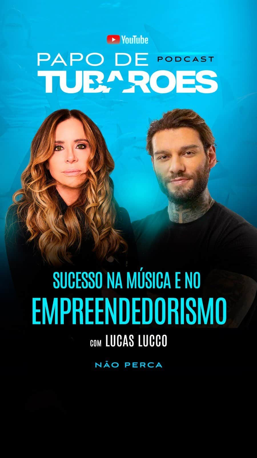 ルーカス・ルッコのインスタグラム：「Esse tubarão vai nos contar a mágica que fez para transformar seu talento para música em empreendedorismo!   @lucaslucco é cantor, compositor, ator, além disso é uma empreendedor nato desde criança e hoje é empresário em academias e clínicas de estética.  No episódio de hoje do Papo de Tubarões 🎙️, Lucas Lucco nos conta sua jornada e como se descobriu esse empreendedor de sucesso com brilho nos olhos 🚀  👉🏻 É hoje, às 20h, no meu canal do YTube.  📲 O link está na BIO.  Marca aqui aquele empreendedor que precisa aprender como criar conexões e praticar muito networking! 🦈  #LucasLucco #Networking #Musica #Empreendedorismo #CrisArcangeli #PapodeTubarões #Podcast」