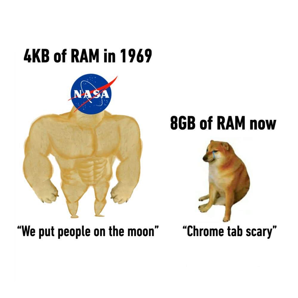 9GAGさんのインスタグラム写真 - (9GAGInstagram)「It's evolving, just backwards - #RAM #nasa #memes #9gag」9月13日 7時00分 - 9gag