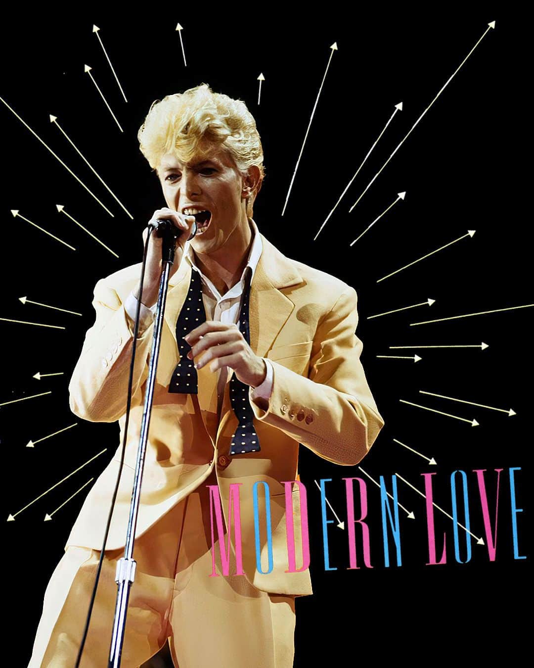 デヴィッド・ボウイのインスタグラム：「MODERN LOVE 45 IS 40 TODAY  “It's just the power to charm...”   Today (12th September) marks the 40th anniversary of Bowie’s third single from 1983’s Let’s Dance album.  Jason Draper has kindly pointed us at another of his deep dives over on thisisdig, this time regarding the release of Modern Love.  Here’s his introduction...  + - + - + - + - + - + - + - + - + - + - + - + - + - +  When Modern Love was released as the third single from David Bowie’s Let’s Dance album, its parent record had already flown up the charts, hitting No.4 in the US and going to the top spot around the UK, Europe and Australasia. Following the Let’s Dance song itself and the album’s second single, China Girl, into the upper echelons of the singles charts, Modern Love quickly found its place among the best David Bowie songs of all time. Yet beneath its radio-ready production and singalong chorus lay Bowie’s deep distrust of the twin pillars of religion and romance which society had built itself on. The former outsider artist may have reinvented himself as a mainstream pop star during the early 80s, but he was still committed to using his art to interrogate life as he saw it.  + - + - + - + - + - + - + - + - + - + - + - + - + - +  Read the full thing here: https://www.thisisdig.com/feature/modern-love-david-bowie-song-story/ (Linktree in bio)  📸 Denis O'Regan  #BowieLetsDance40 #BowieModernLove」