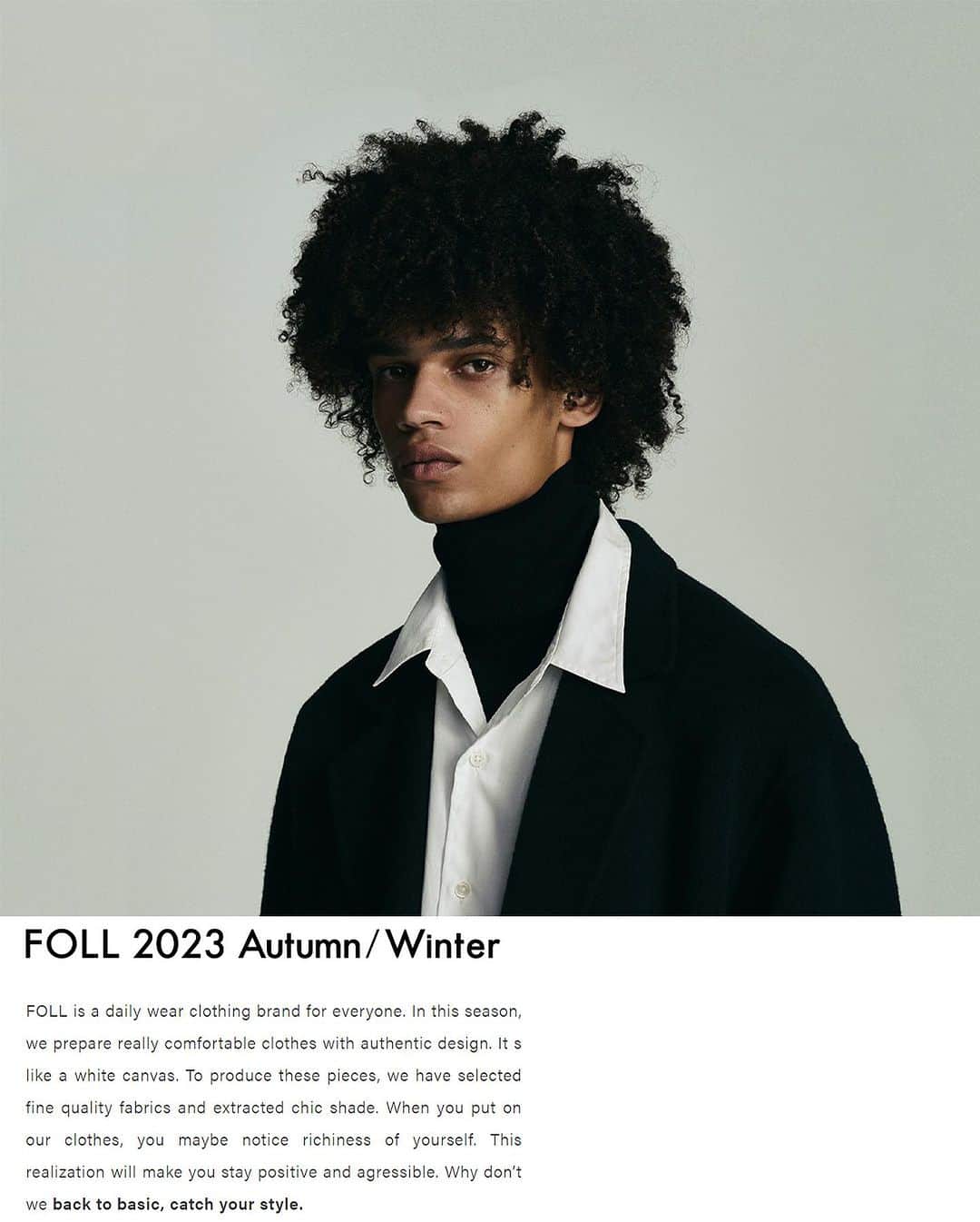JOURNAL STANDARDのインスタグラム：「FOLL 2023 Autumn/Winter "back to basic , catch your style"  FOLLは、あらゆる人のためのデイリーウェアブランド。 上質な生地と、シックな色合い。 オーセンティックなデザイン。 自身のスタイルを改めて立ち返るキッカケをくれる「まっさらなキャンバス」のようなウェアを是非、お楽しみ下さい。  @foll.jp  @unfollow.jp  -------- ⁡ #2023aw #journalstandard #baycrews #fashion #journalstandardmens #journalstandardladies」
