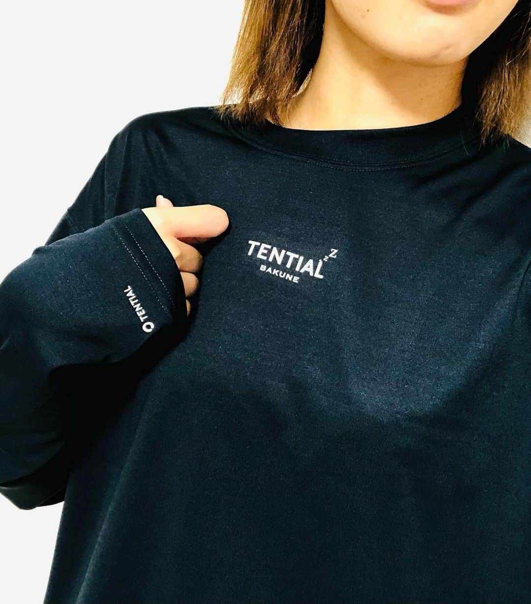 迫田さおりのインスタグラム：「・ TENTIALからBAKUNEをご提供いただきました。 着心地良くてずーっと着てたくなる💤 ありがとうございます！ ・ ・ #TENTIAL #テンシャル #リカバリーウェア #睡眠 #PR」