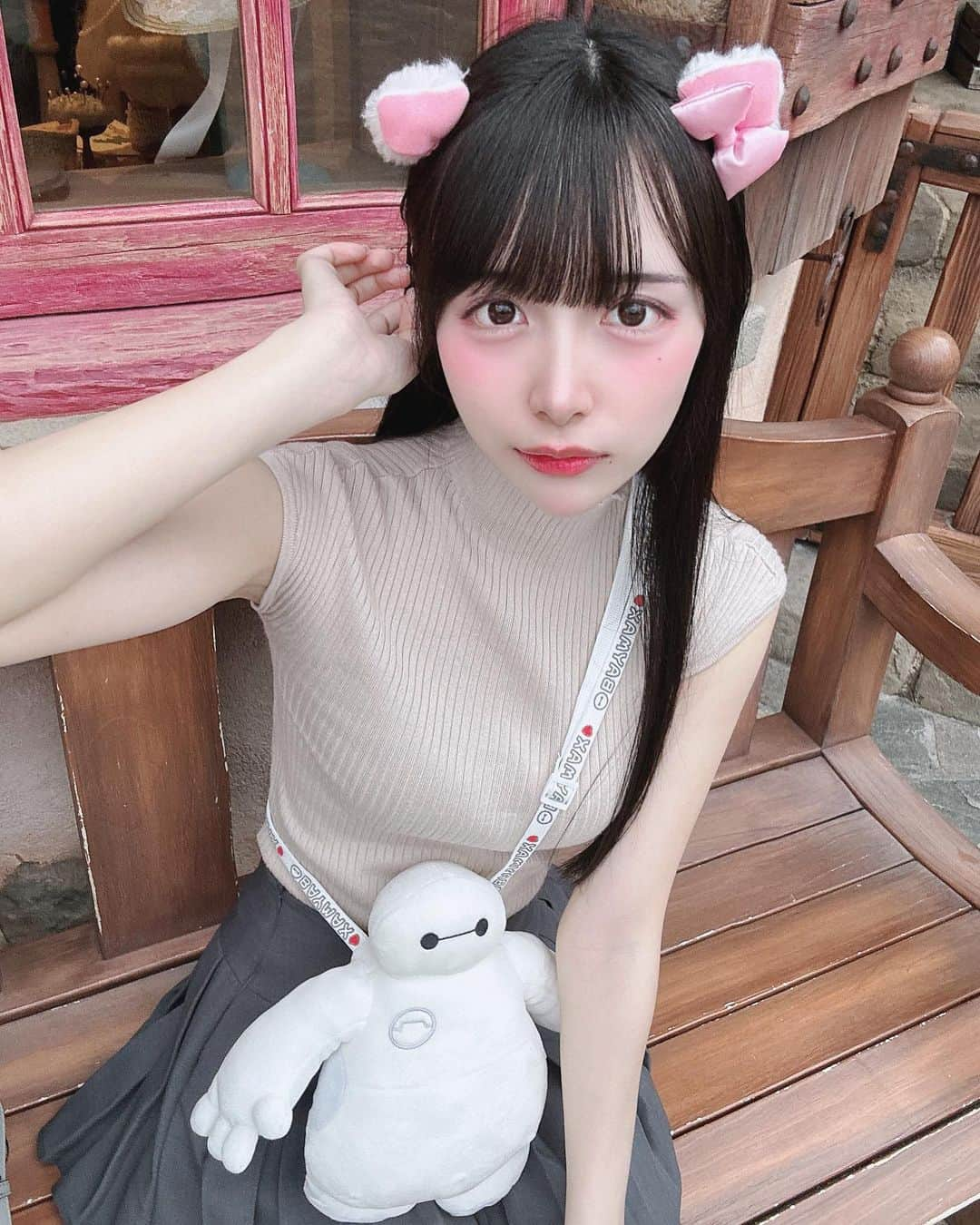 月野ちゃんのインスタグラム：「・ ・ ・ ベイマックスずっといっしょ♡🆗🎀^_^ 大切」