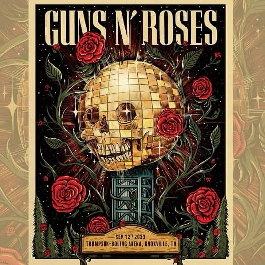 Guns N' Rosesのインスタグラム：「This is going to be wild, Knoxville! Back in your city tonight for the first time since '91. See you soon.」