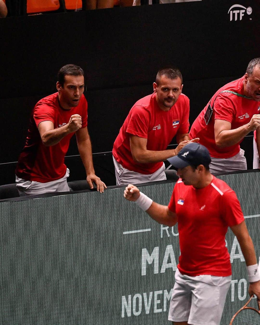 ATP World Tourさんのインスタグラム写真 - (ATP World TourInstagram)「All about the Serbian spirit 🙌   Team Serbia cheered on Lajovic as he battled against South Korea’s Hong for the win 🌟  @DavisCup | #DavisCup」9月13日 0時21分 - atptour